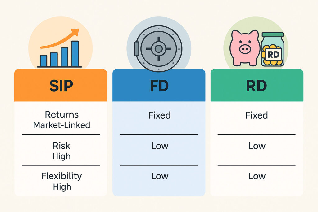 SIP vs FD vs RD
